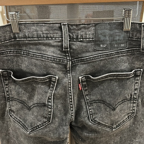 RARE***Levi’s 512 mens 31x30 black acid wash denim jeans ***RARE - Picture 3 of 4